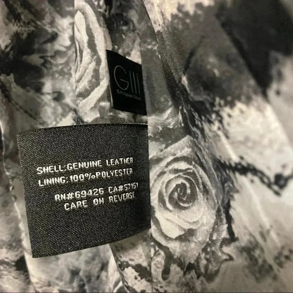 Black Rivet black leather motorbike  jacket - Picture 6 of 7